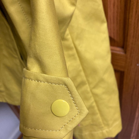 COPY - Yellow lined J. Crew raincoat, size small - Picture 8 of 12